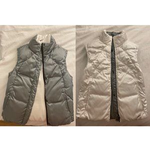 Nike Running puffer Jacket - Reversible, Two colors silver and white
